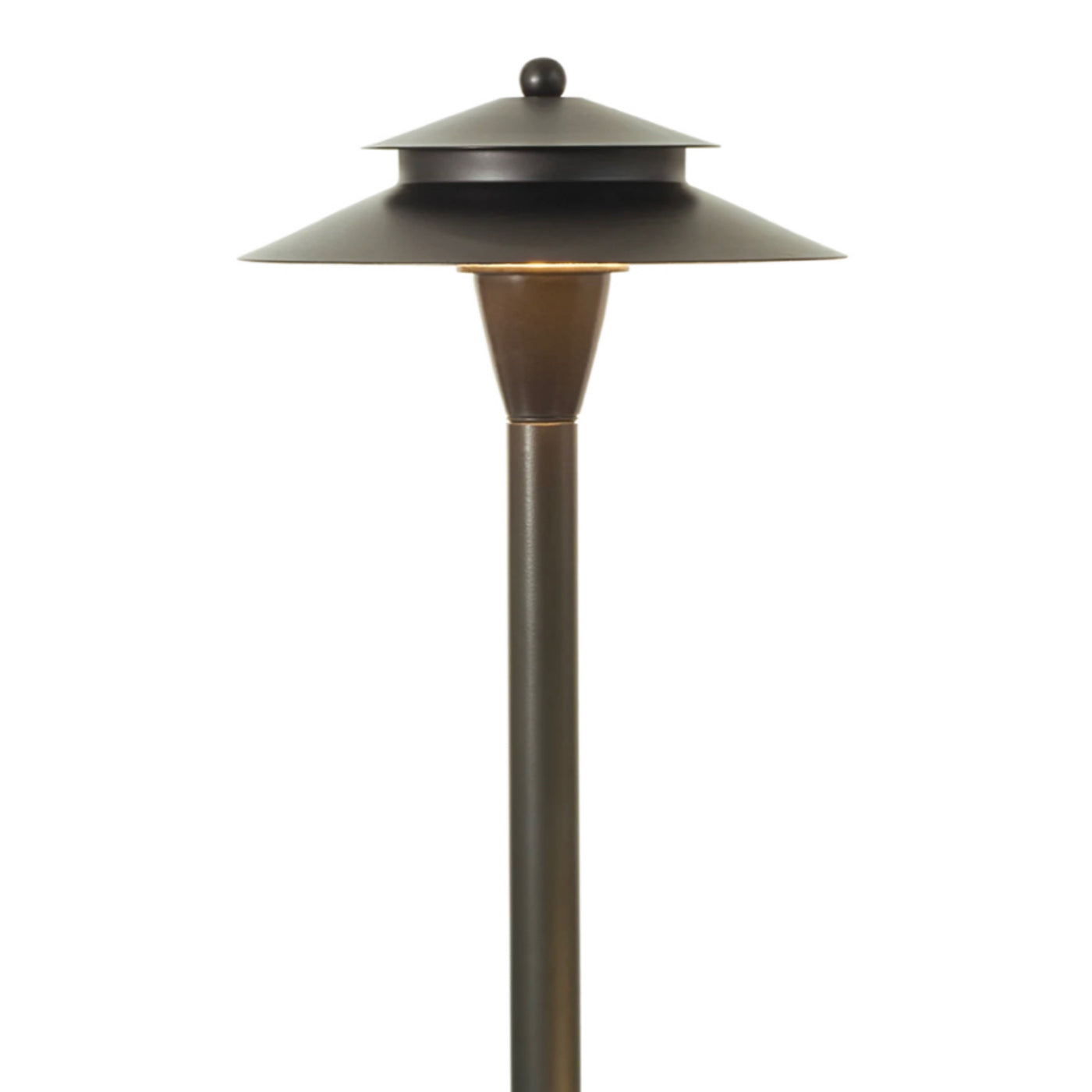LAWNSHINE Premium Brass 3 Path Light, 3 Spot Light Plug n' Play Landscape Lighting Kit (Midnight Bronze)